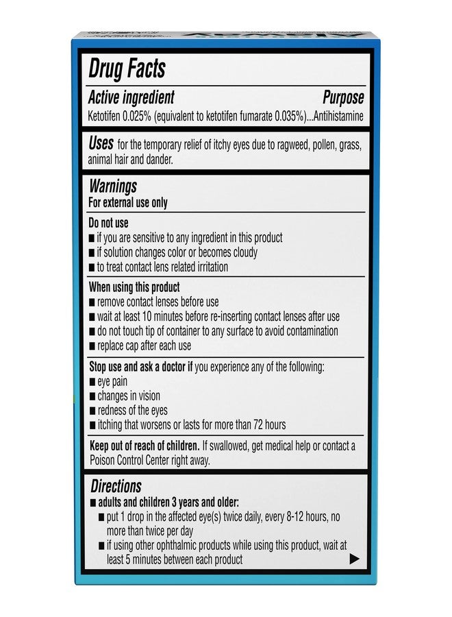 Alaway Antihistamine, Eye Itch Relief Drops, Twin Pack, 0.34 fl oz Each - Image 3